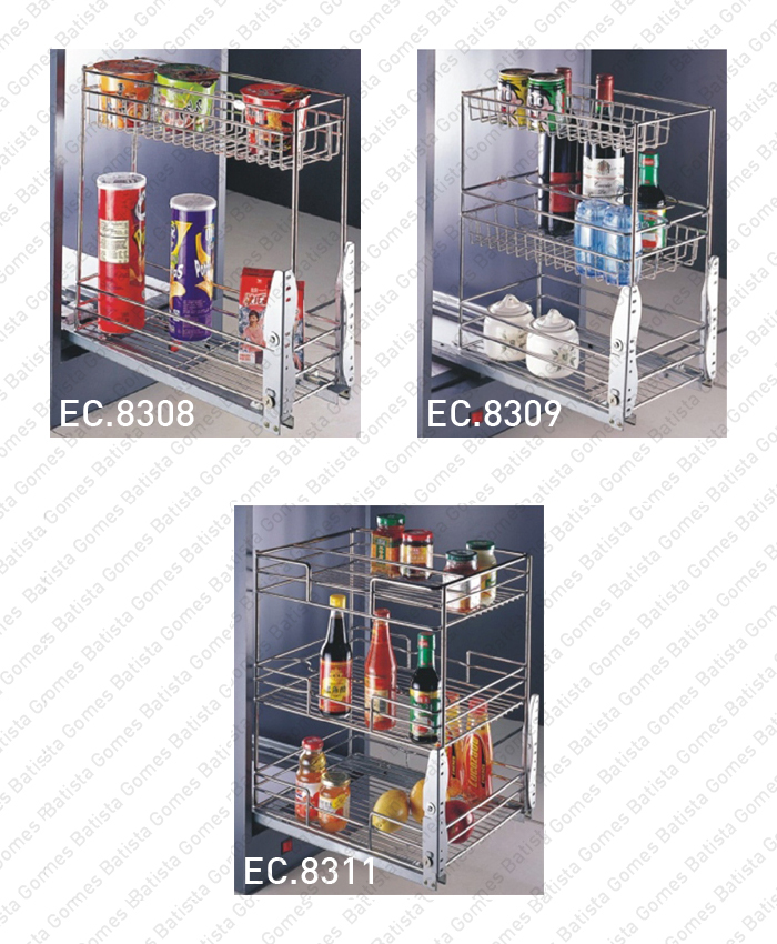 Despenseiros multiusos com amortecedor para aplica��o porta frontal